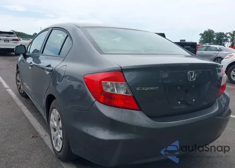 2012 Honda Civic Lx from USA, damaged, VIN 19XFB2F5XCE106387